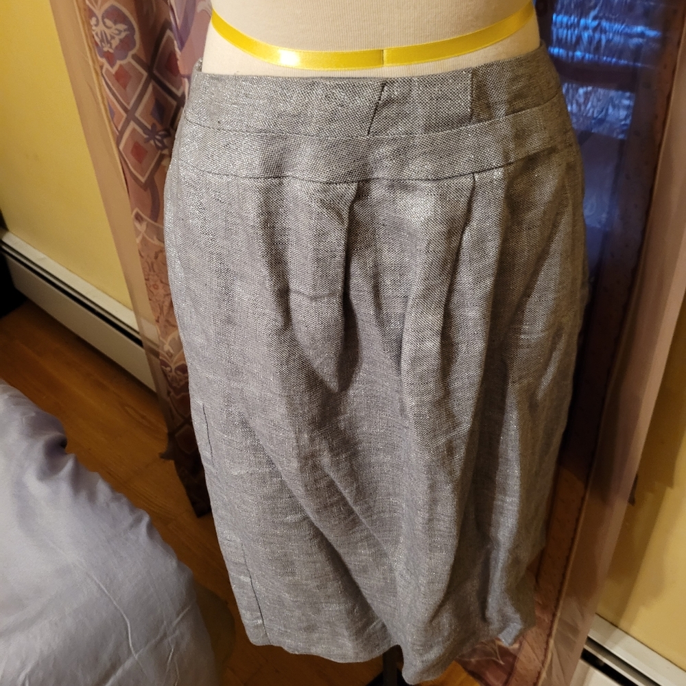 Shimmer linen skirt